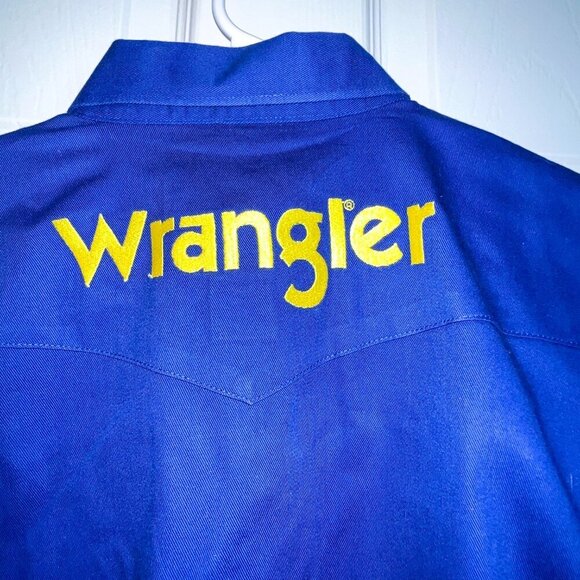 Boy's 90s/Y2K Vintage Wrangler Cowboy Western Embroidered Button Down Size XL - Picture 7 of 7
